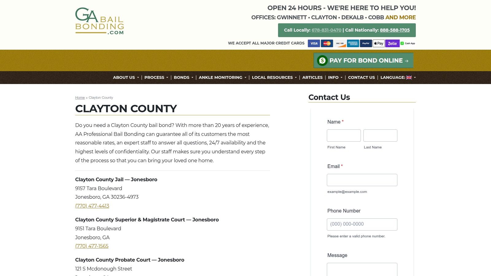 AA Professional Bail Bonding (Clayton County)