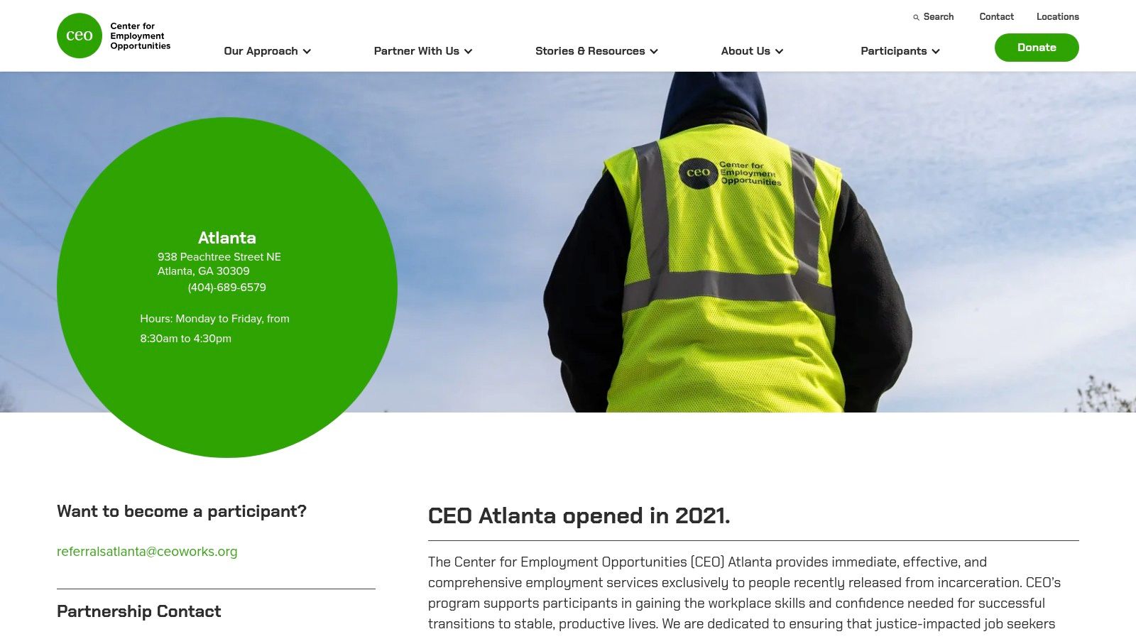 Center for Employment Opportunities (CEO) – Atlanta
