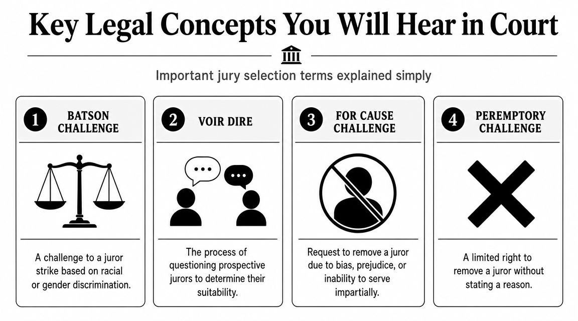 Key Legal Concepts You Will Hear in Court